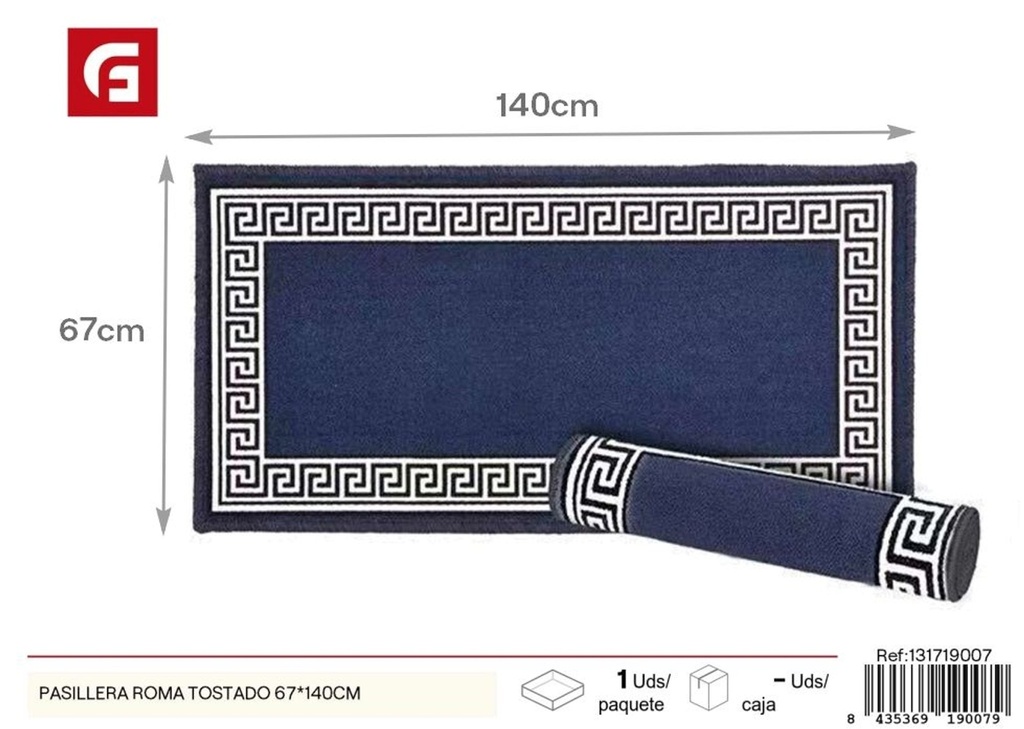 Pasillera Roma tostado 67x140 cm - Alfombras decorativas y textiles para el hogar