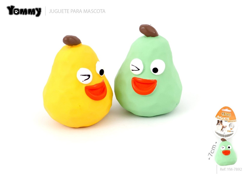 Juguete en forma de calabaza de látex para mascotas 7 cm - Juguetes creativos para gatos