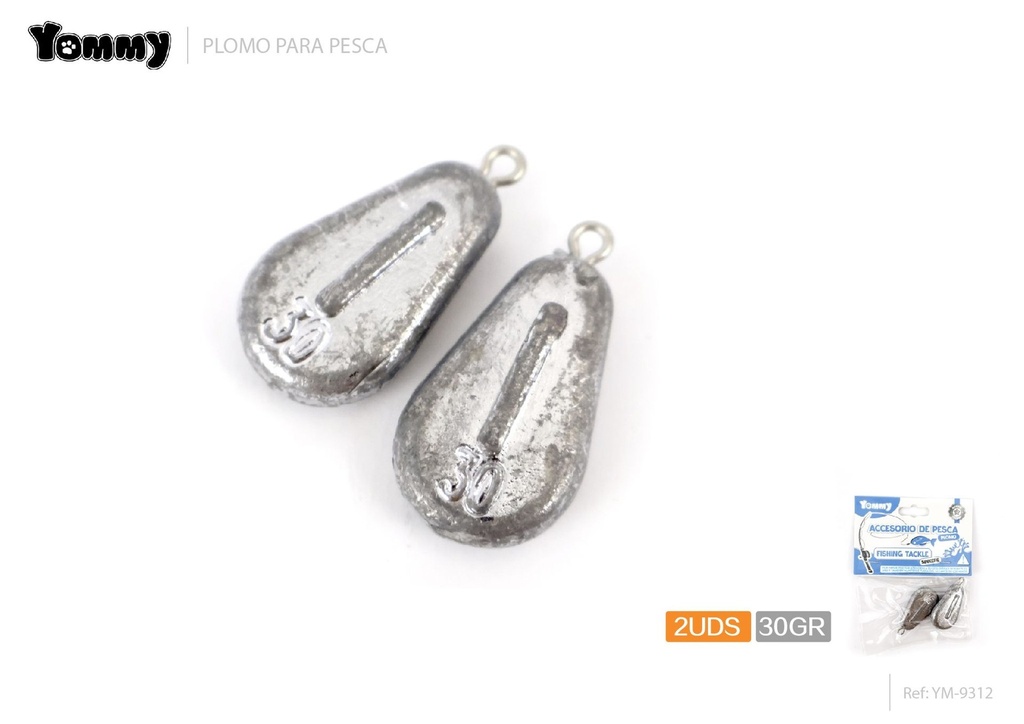 Plomo en forma de corazón para pesca 2pcs 30g - Producción de pesca estética