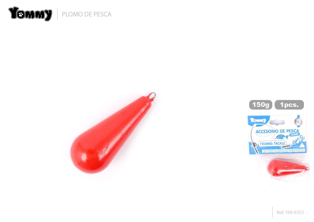 Plomo ecológico en forma de gota 1pc 150g para pesca - Equipos de pesca ecológicos