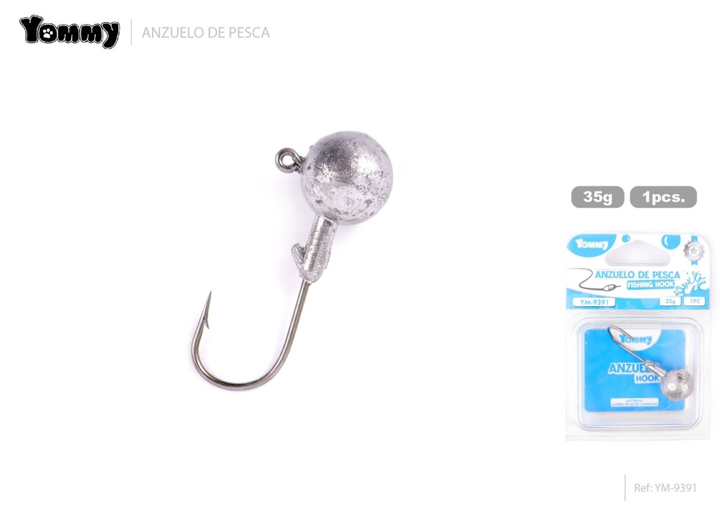 Anzuelos de pesca con cabeza de plomo 1pc 35g - Herramientas versátiles de pesca