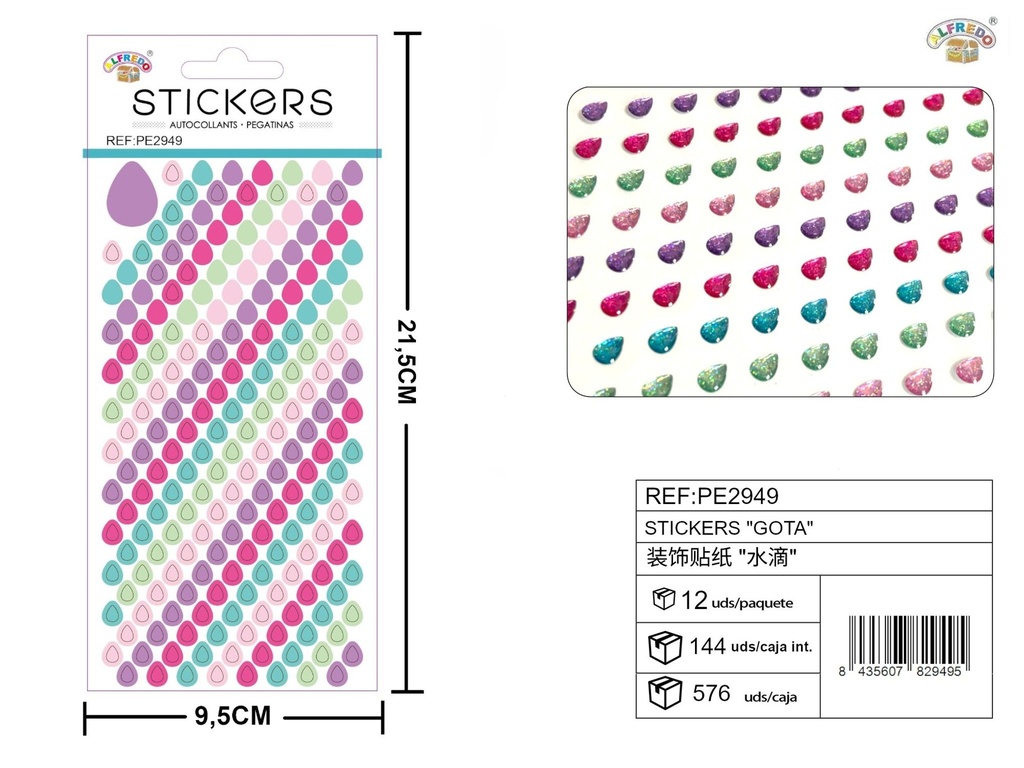 Stickers gota 9.5x21.5 cm - Novedades y decoración