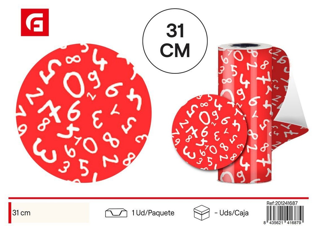 Papel regalo decorado 31cm - Materiales para envolver regalos
