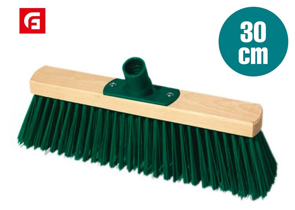 Escoba de madera 30 cm sin palo - Accesorios de limpieza