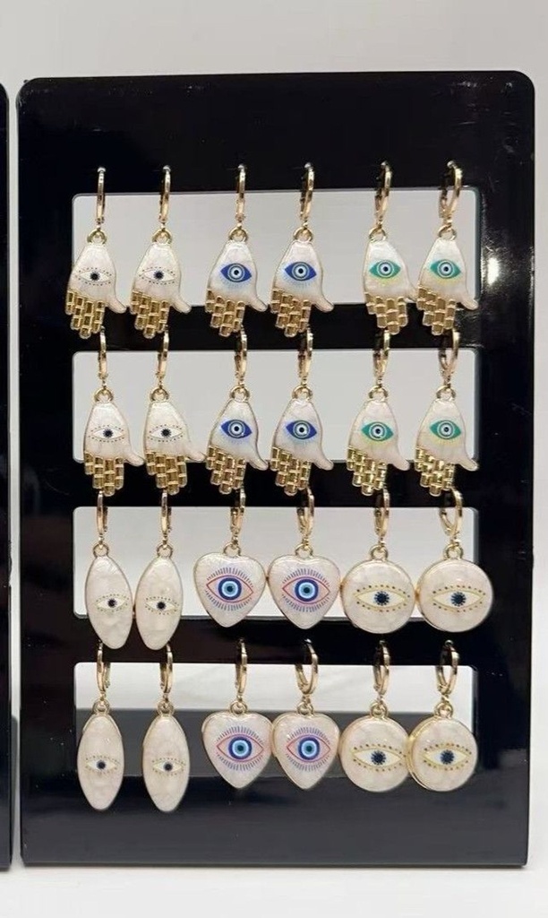 Pendientes 12 piezas ED1134 NS - Joyería y accesorios