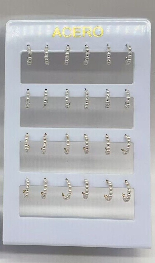 Pendientes de 12 unidades ED-089 NS - Bisutería y joyería