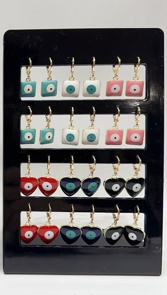 Pendientes de 12 unidades ED-1132 NS - Bisutería y joyería