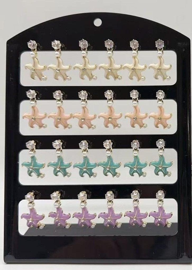 Pendientes de 12 unidades ED-1141 NS - Bisutería y joyería