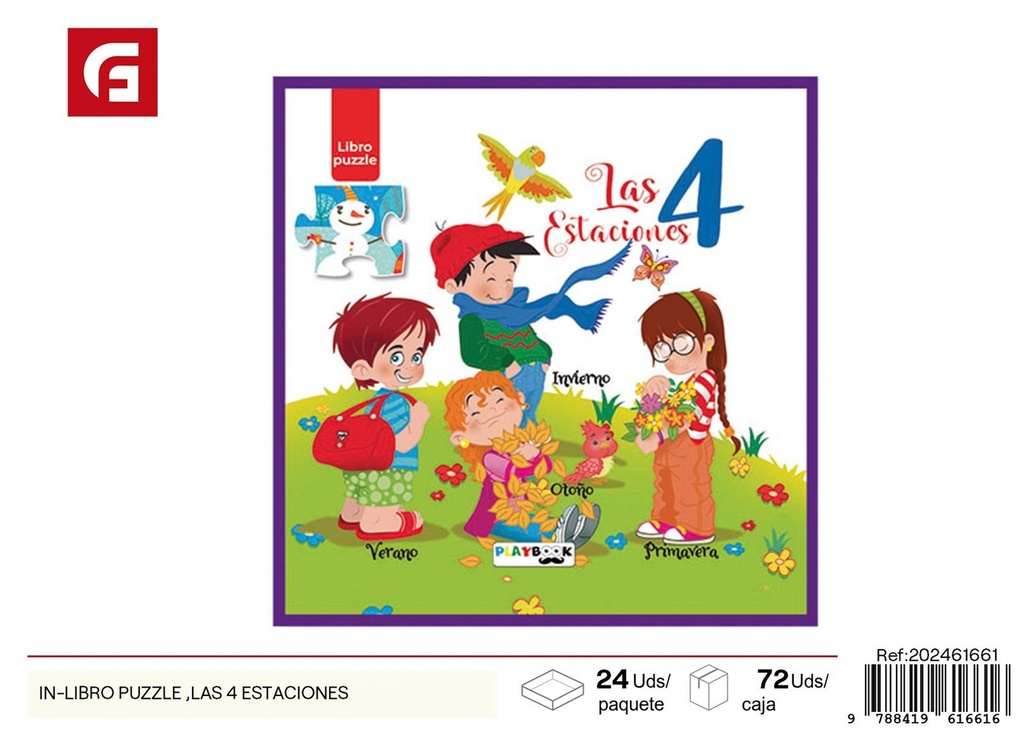 Libro puzzle "Las 4 estaciones" - Material escolar y libros de actividades