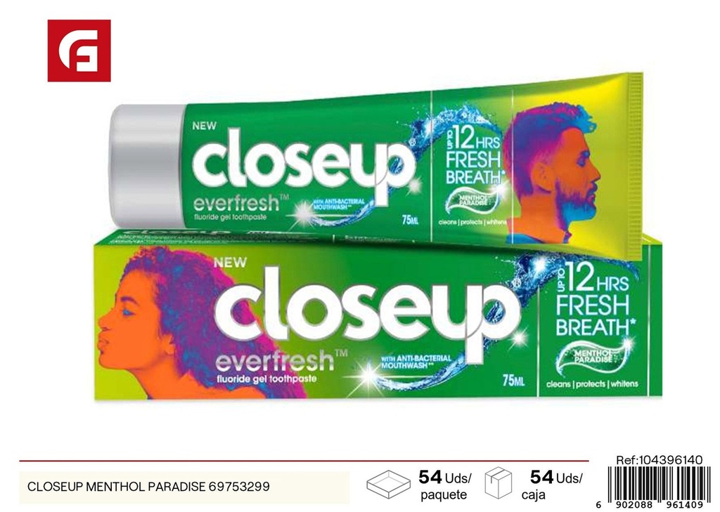 Pasta de dientes Closeup Menthol Paradise 69753299 - Productos de cuidado personal