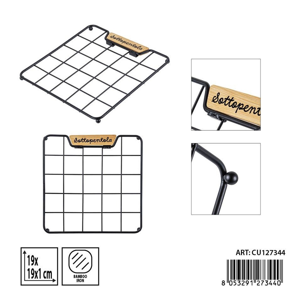 Salvamanteles cuadrados 19x19x1.5cm - Utensilios de cocina y protección de superficies