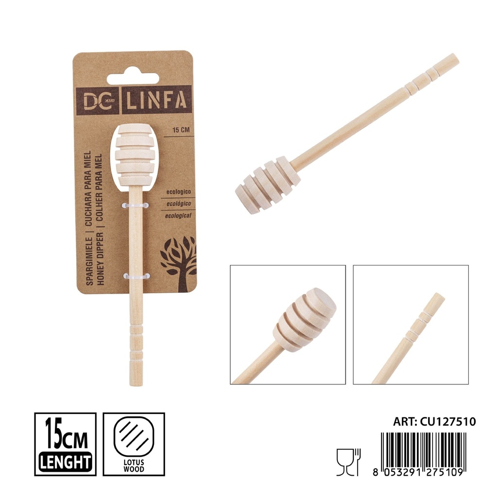 Cuchara de miel de 15cm - Accesorios de cocina de madera