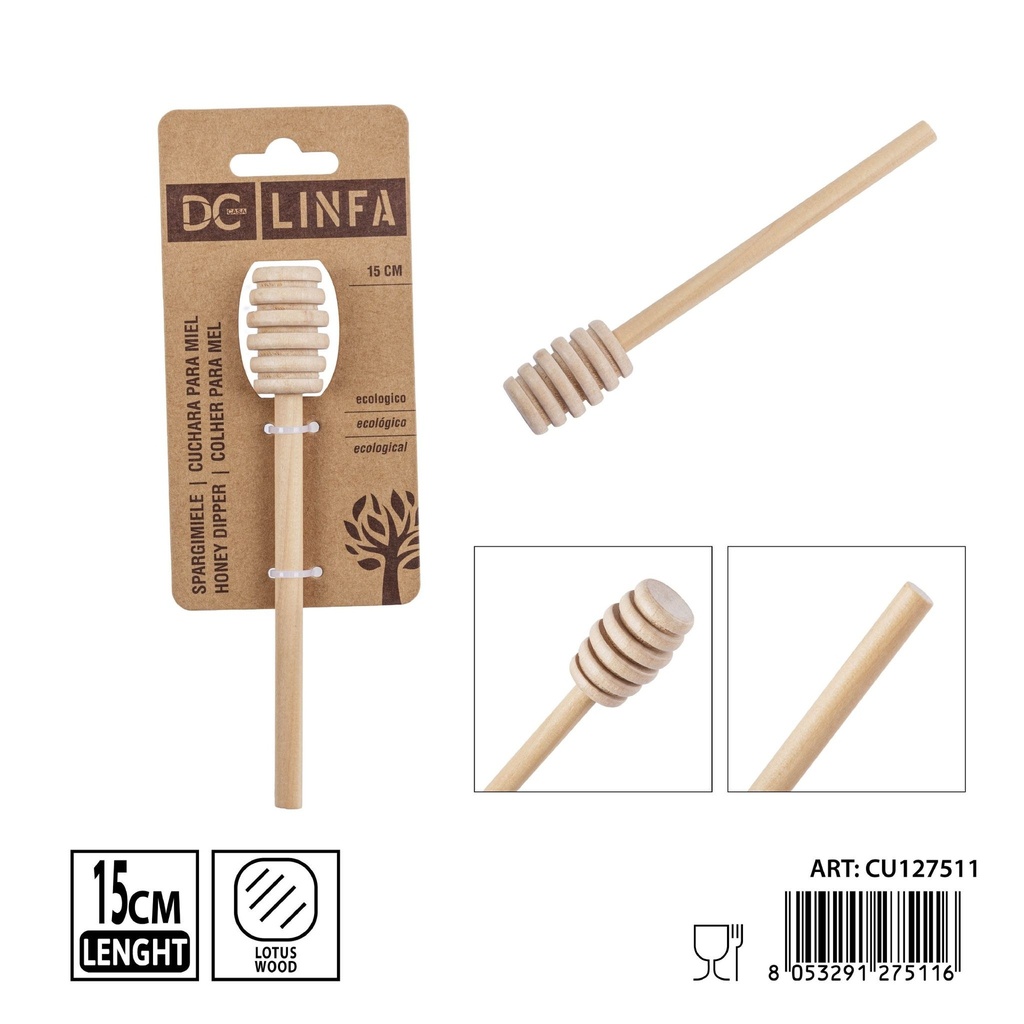 Cuchara de miel de 15cm - Accesorios de cocina de madera