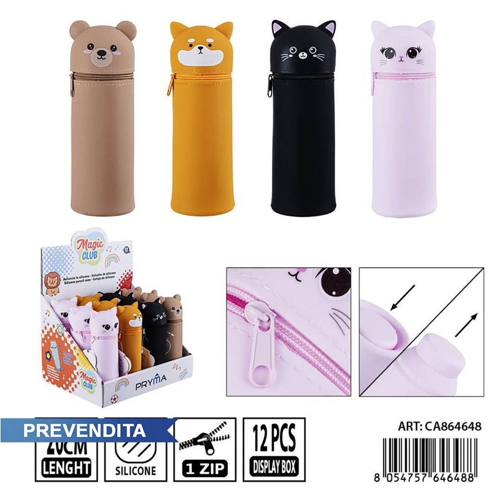 Estuche de silicona Pryma 20 cm - Estuches para lápices y mochilas