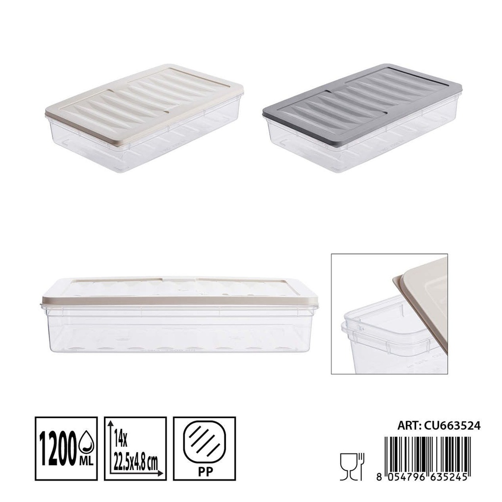 Contenedor de alimentos 1200 ml - Almacenamiento plástico y recipientes