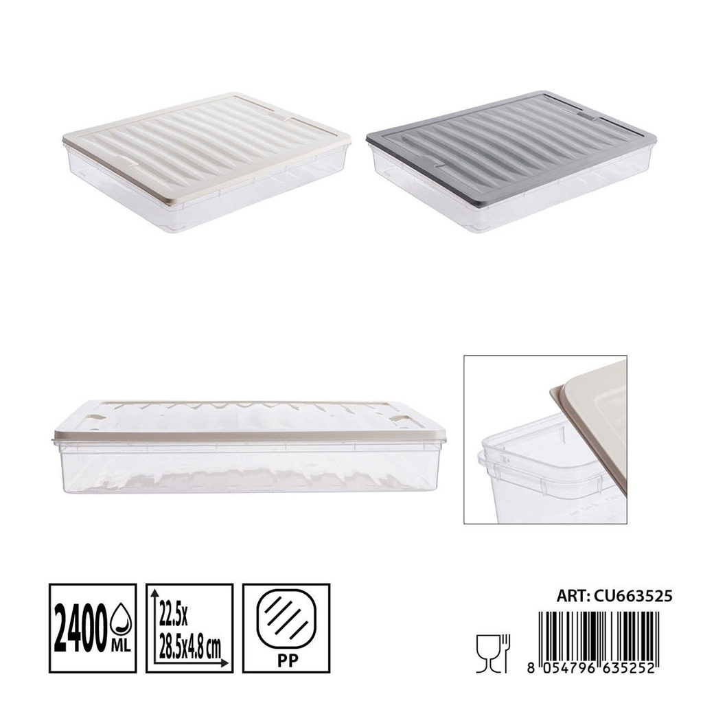Contenedor de alimentos 2400 ml - Almacenamiento plástico y recipientes