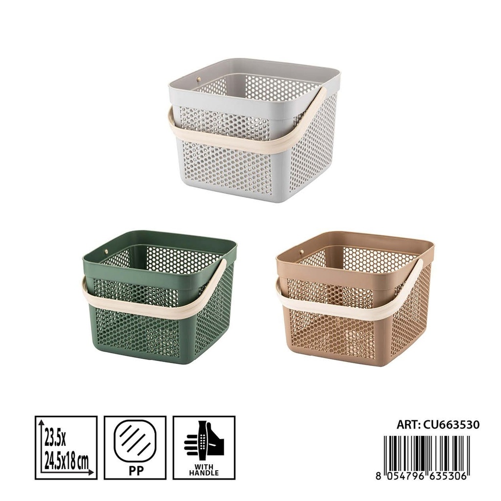 Cesta mediana DC Casa 23.5x24.5x18 cm - Accesorios de almacenamiento