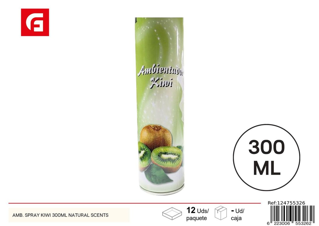 Ambientador en spray aroma kiwi 300ml para hogar