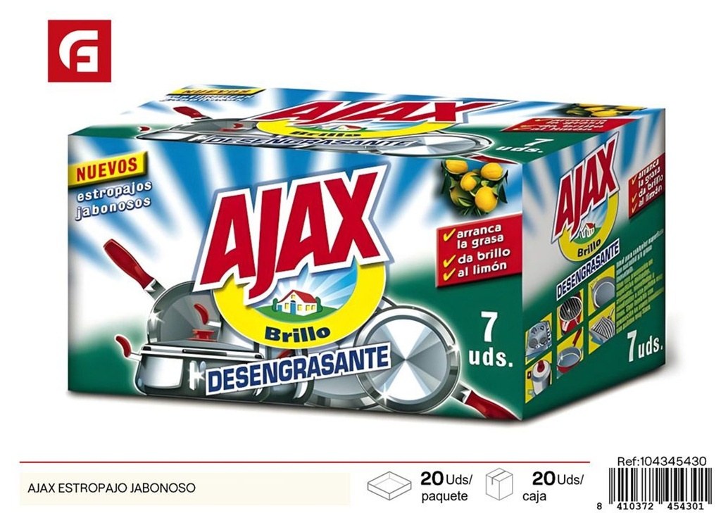 Estropajo jabonoso AJAX - Accesorios de limpieza