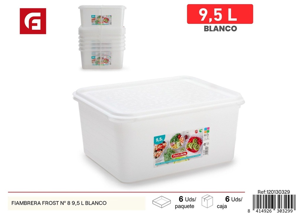 Fiambrera Frost Nº 8 9.5 L blanca - Plásticos de cocina y fiambreras