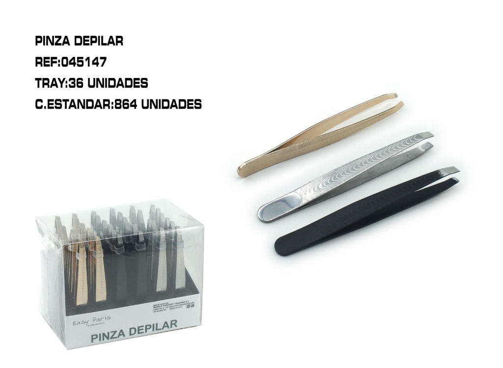 Pinza depilar 36 unidades - Herramientas de depilación