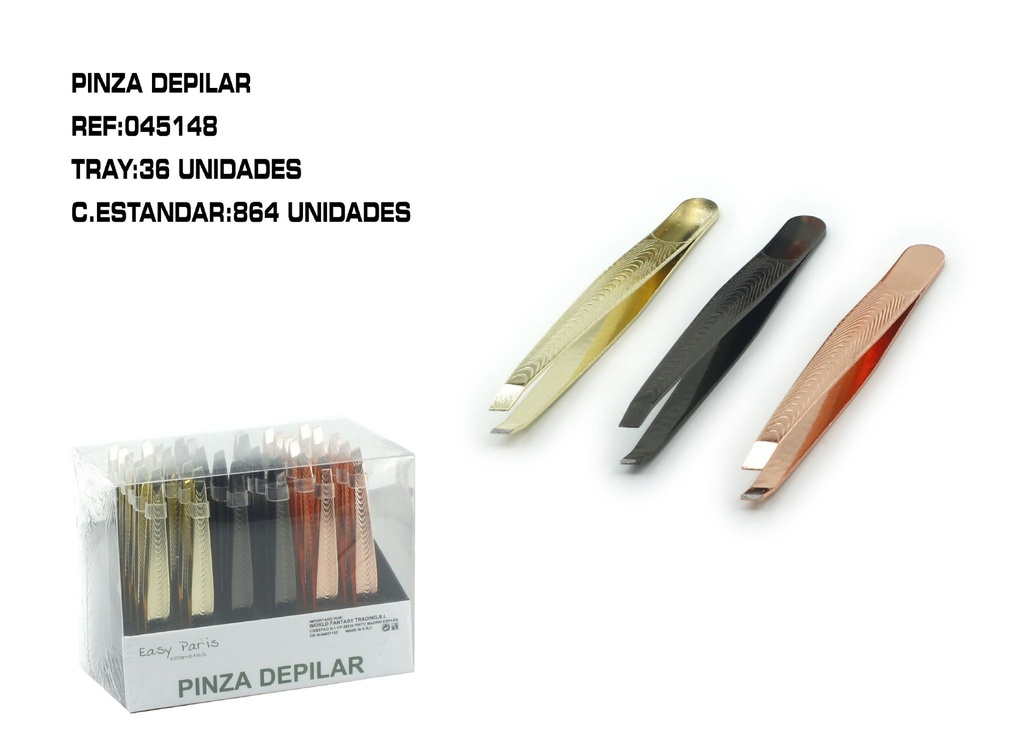 Pinza depilar 36 unidades - Herramientas de depilación