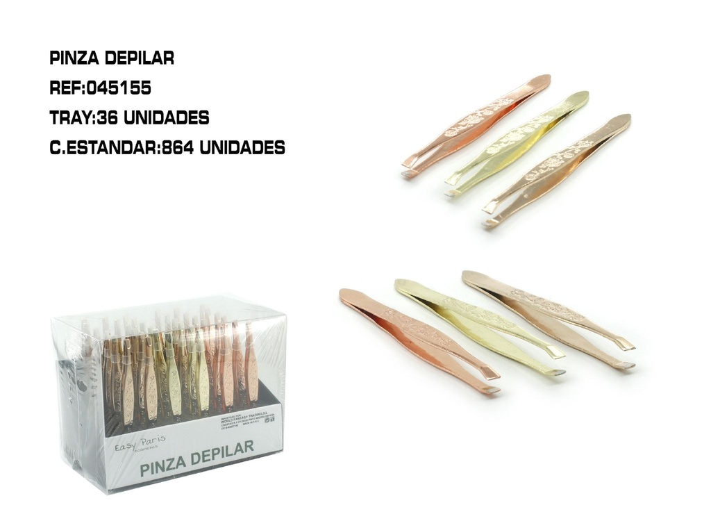 Pinza depilar 36 unidades - Herramientas de depilación