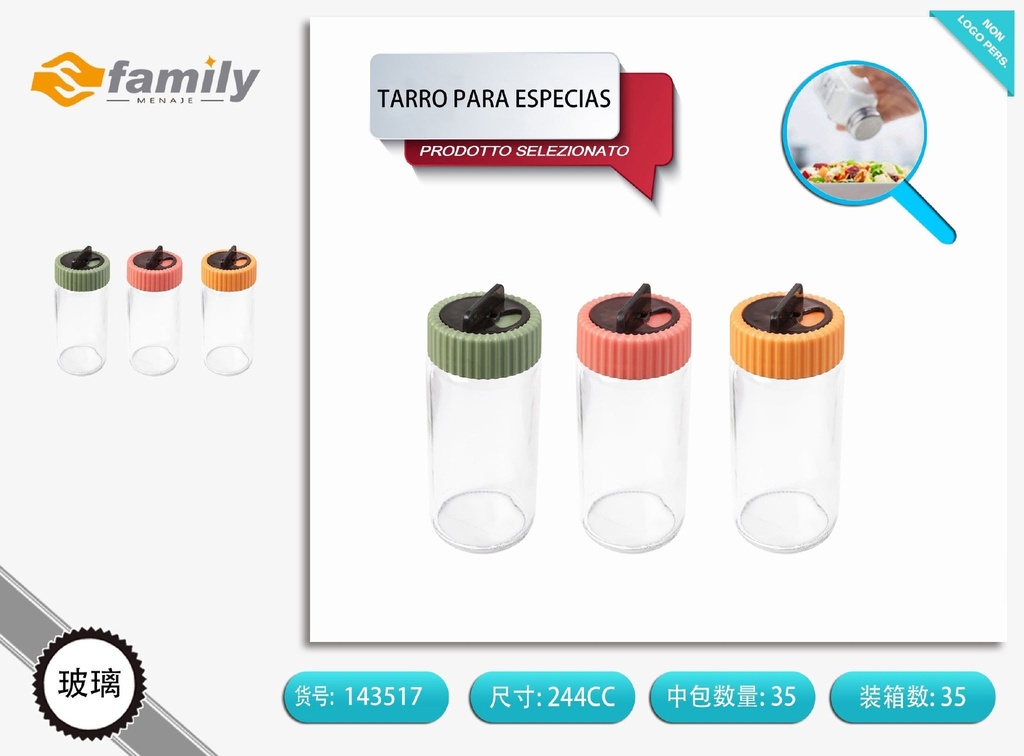 Tarro para especias de 244 ml - Organizadores de cocina