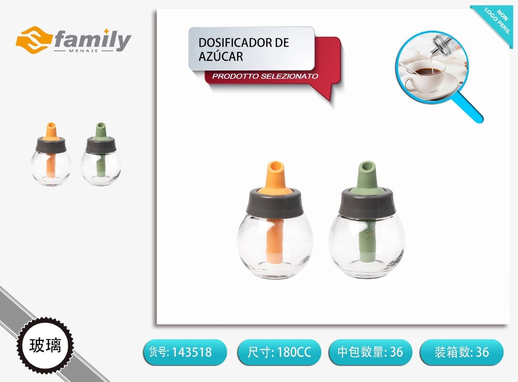 Dosificador de azúcar de 180 ml - Organizadores de cocina