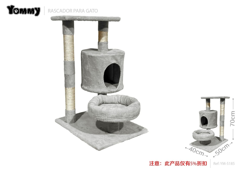 Nuevo rascador para gatos 50x40x70 cm - Muebles para gatos y rascadores