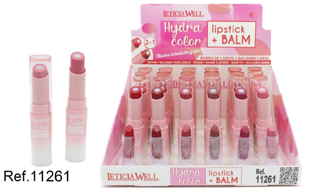 Pluma de labios y bálsamo labial 11261 24/u - Cosméticos