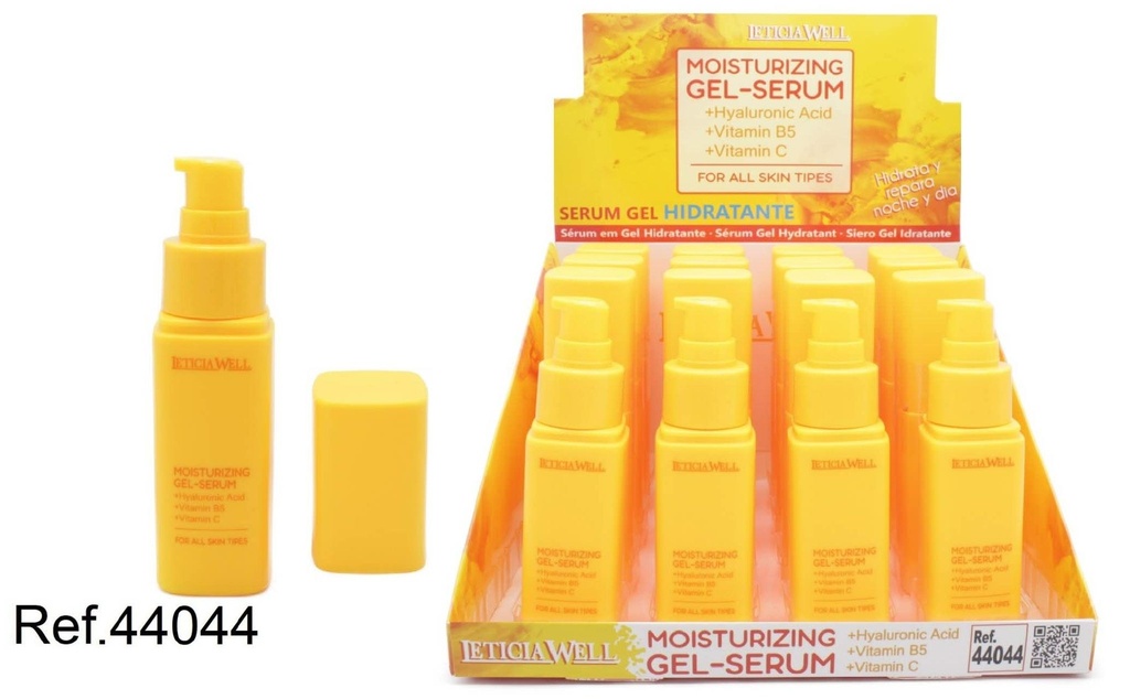 Suero gel hidratante amarillo 16/u 44044 - Cosméticos