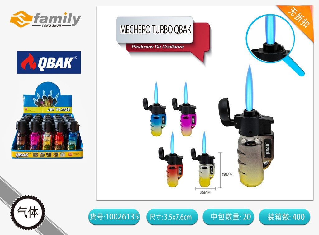 Mechero turbo QBAK - Herramientas y gadgets
