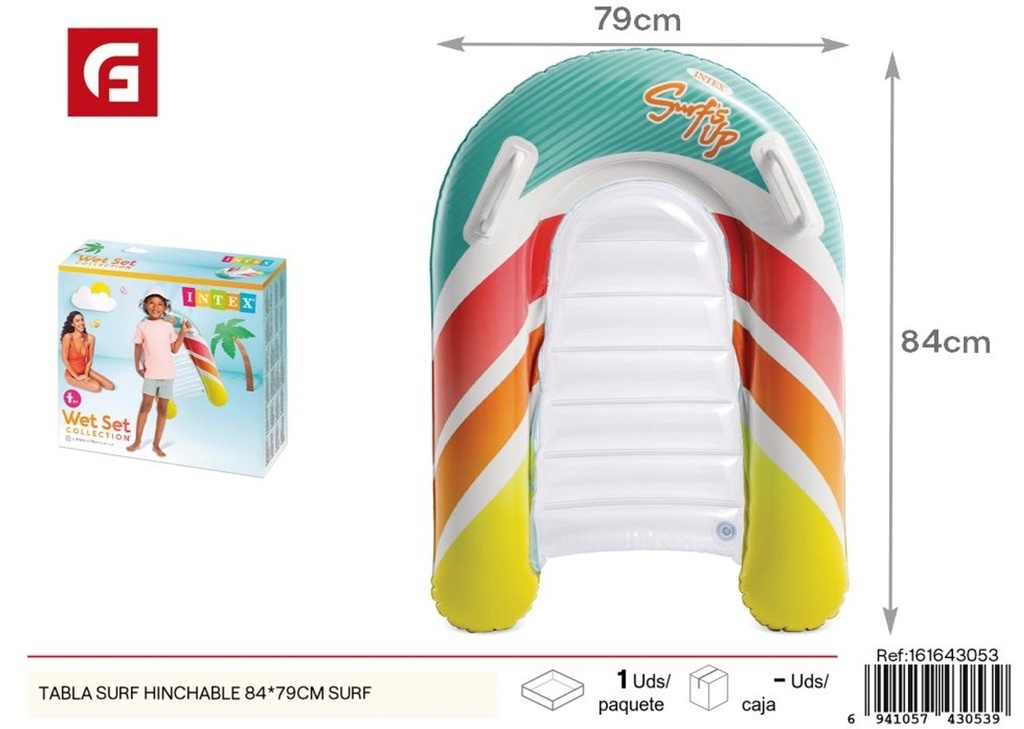 Tabla de surf hinchable 84*79 cm - Juguetes de verano y actividades acuáticas