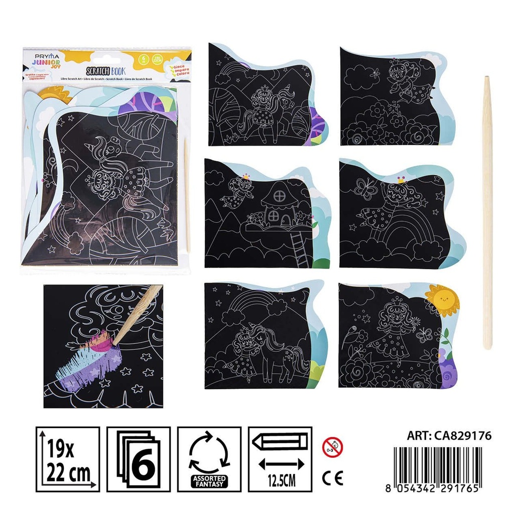 Libro de scratch 19x22 cm 6FF - Material de manualidades