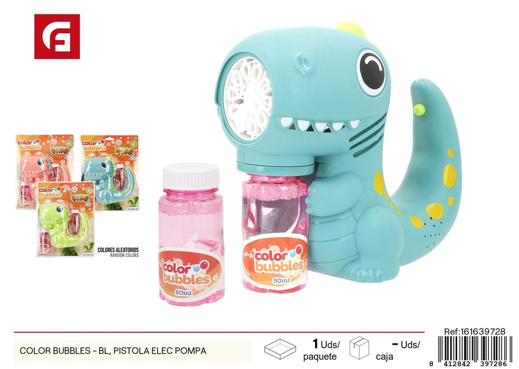 Pistola eléctrica de burbujas Color Bubbles - Juguete para juegos acuáticos de verano