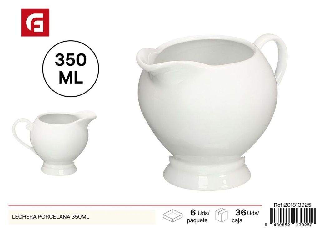 Lechera de porcelana 350ml - Cerámica y artículos de cocina
