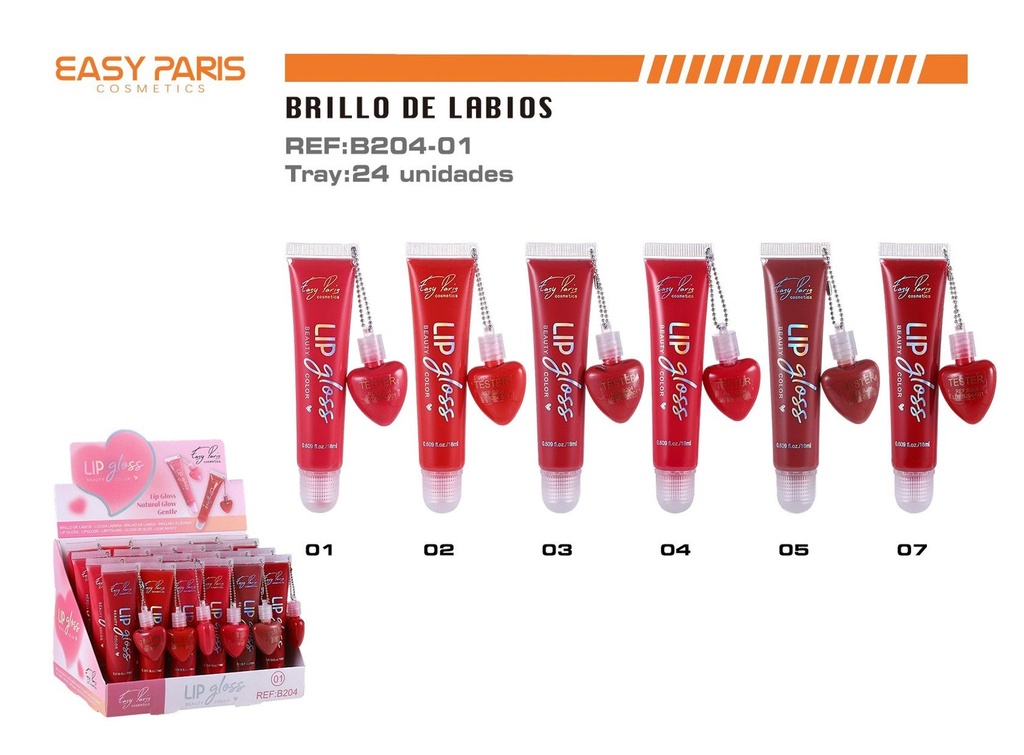 Brillo de labios + mini gloss 24 unidades - Cosméticos y maquillaje