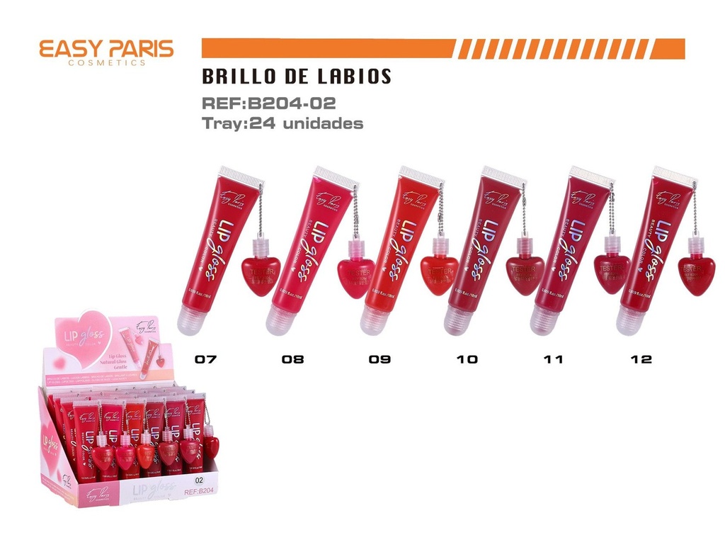 Brillo de labios + mini gloss 24 unidades - Cosméticos y maquillaje
