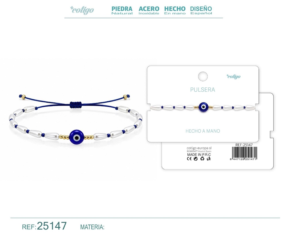 Pulsera hecha a mano con hilo - Joyas artesanales