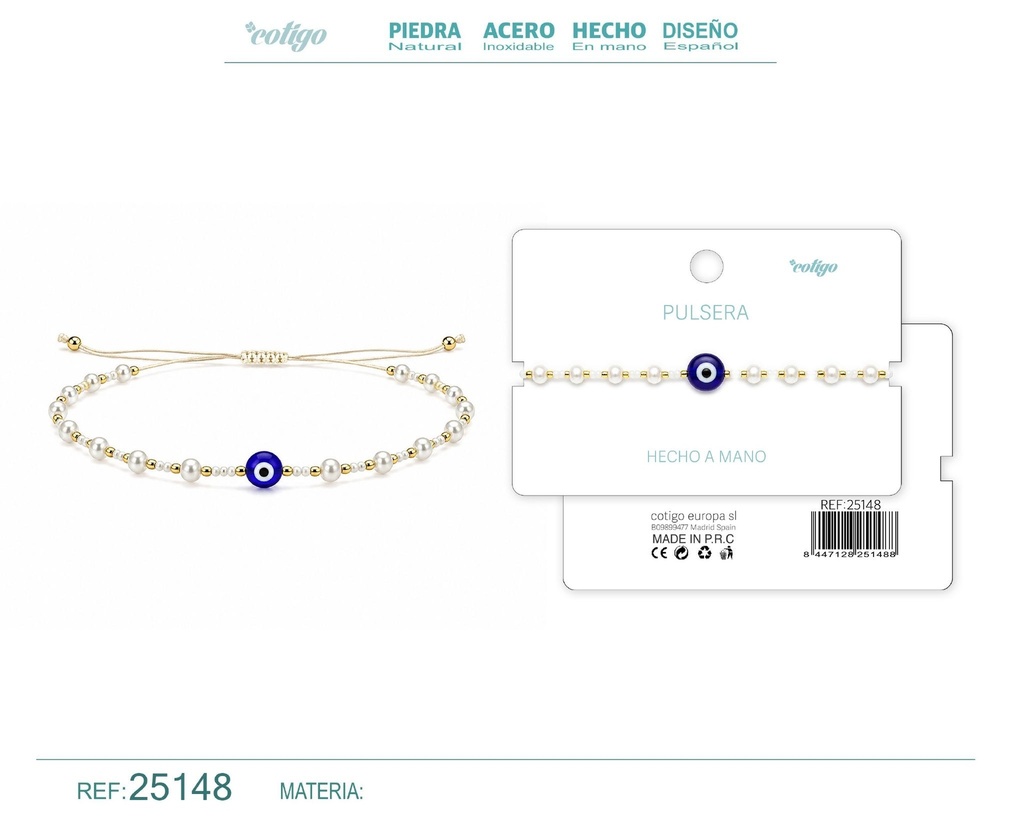 Pulsera hecha a mano con hilo - Joyas artesanales