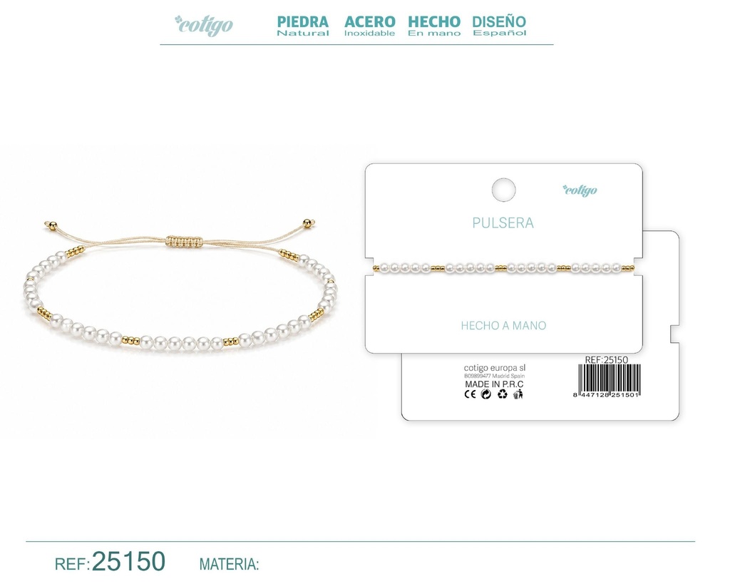 Pulsera hecha a mano con hilo - Joyas artesanales