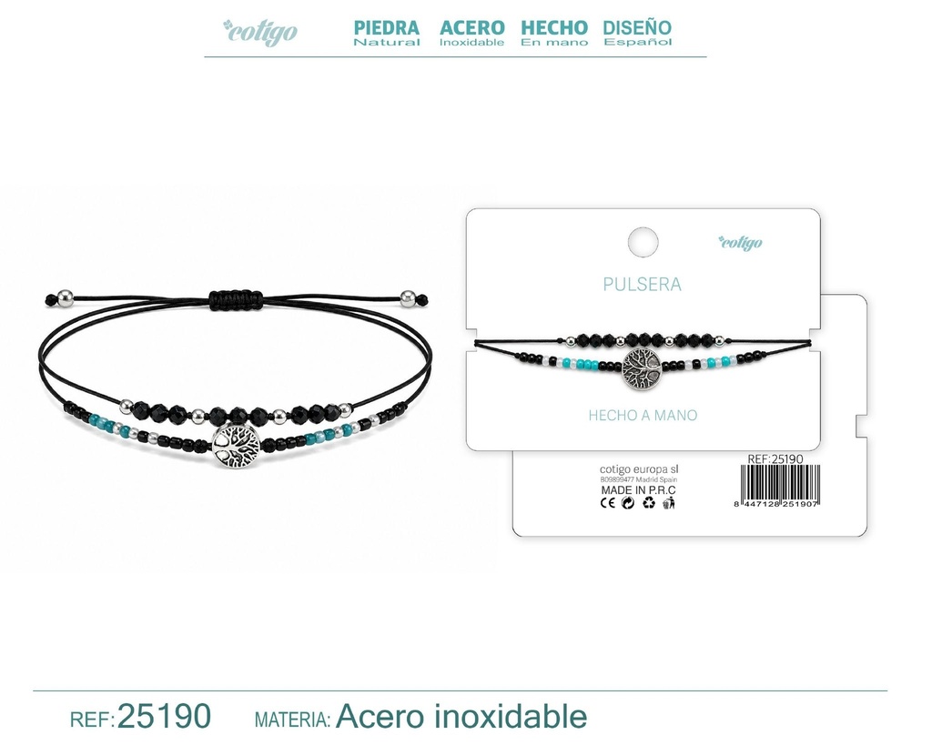 Pulsera hecha a mano con hilo - Joyas artesanales
