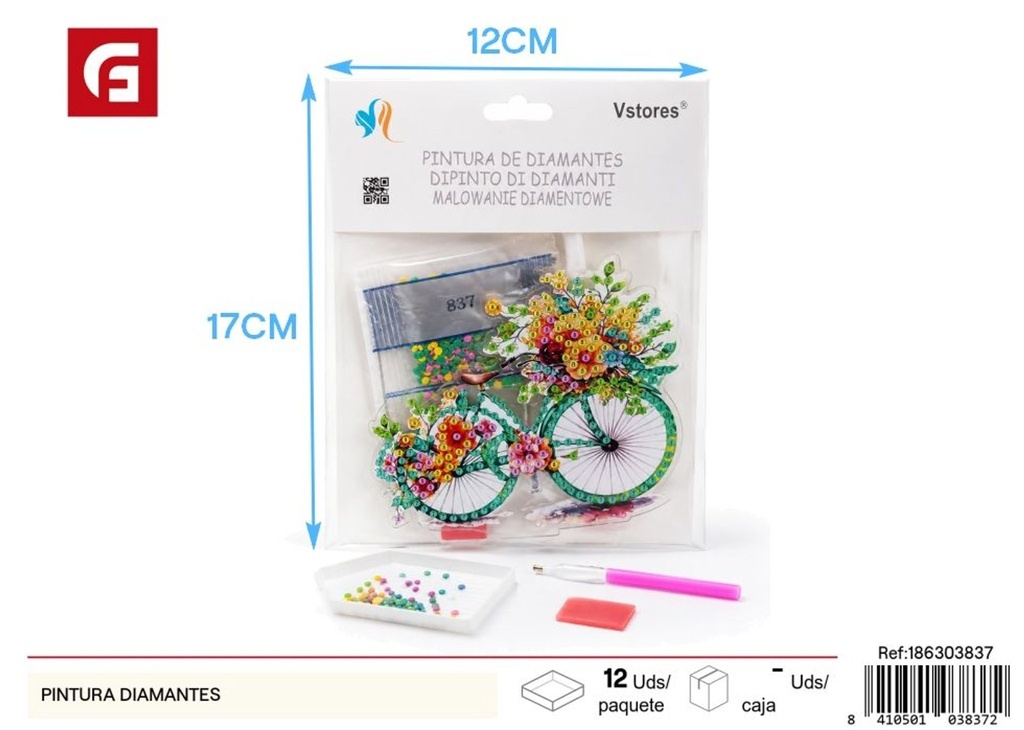Pintura de diamantes acrílica 7# bicicleta - Artículos de manualidades y decoración