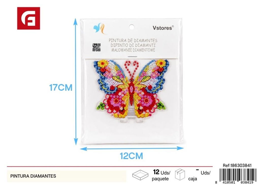 Pintura de diamantes acrílica 11# mariposa - Artículos de manualidades y decoración