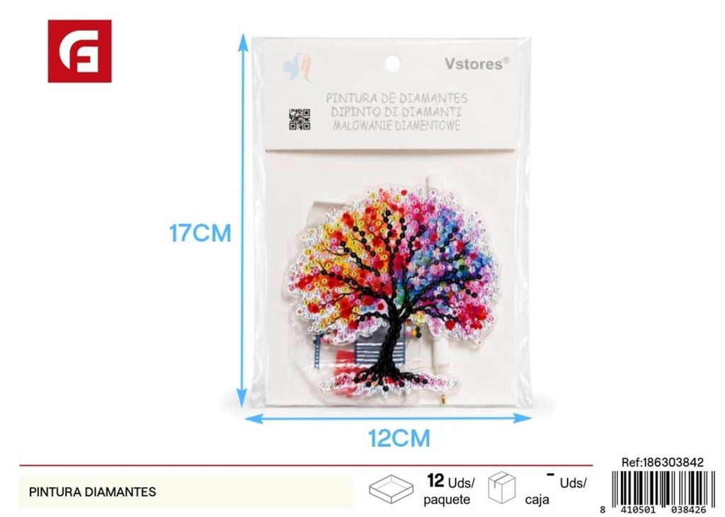 Pintura de diamantes acrílica 12# árbol de la vida - Artículos de manualidades y decoración