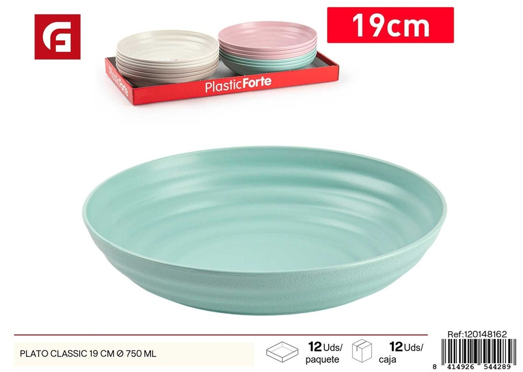 Plato Classic 19 cm 750 ml - Accesorios de cocina y vajilla