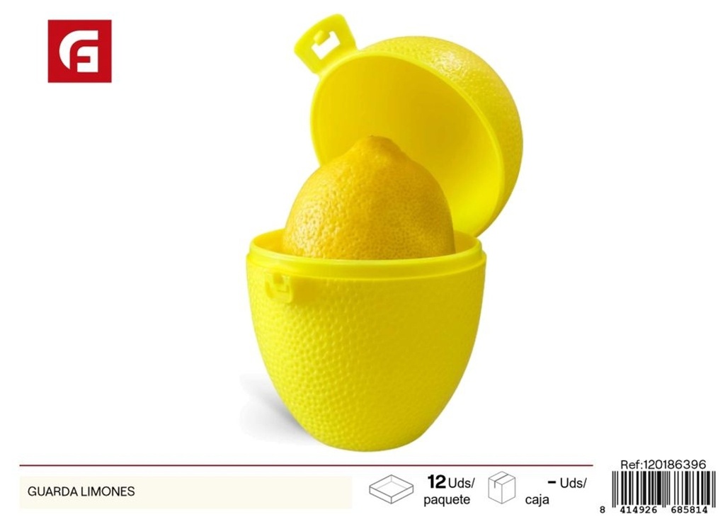 Envase guarda limones - Recipiente plástico para almacenamiento en cocina