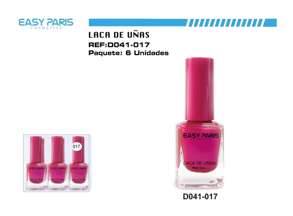 Laca de uñas Easy Paris 6 unidades - Cosméticos y cuidado personal