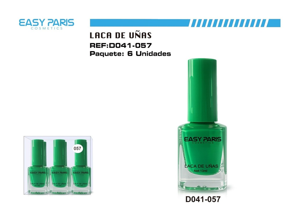 Laca de uñas Easy Paris 6 unidades - Cosméticos y cuidado personal